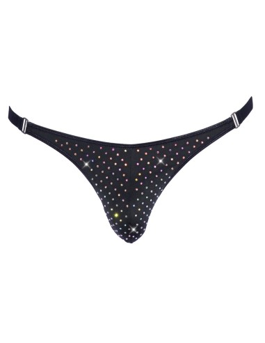 String avec strass brillants ARTEMIS Noir