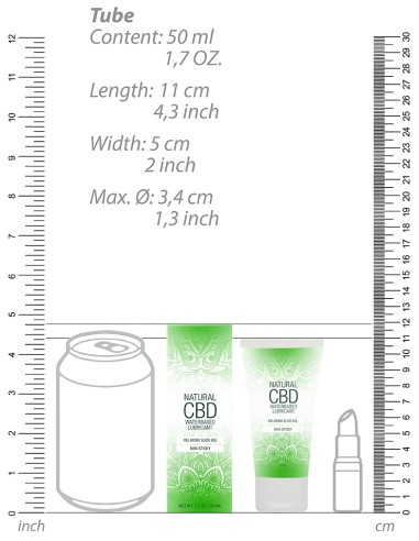 Lubrifiant Eau Natural CBD 50ml
