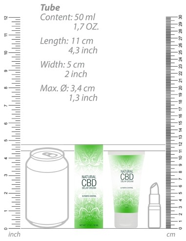 Gel retardant Natural CBD 50ml