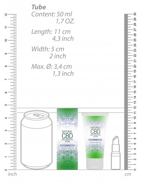 Crème de masturbation Natural CBD 50ml