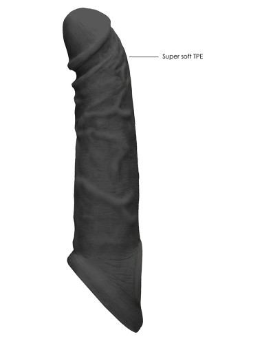 Gaine de pénis Realrock Curve 17 x 4.5cm Noire