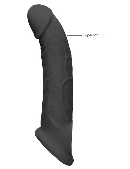 Gaine de pénis Realrock 17 x 4.5cm Noire