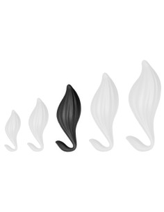 Plug silicone Bulby L 17 x 8cm Noir