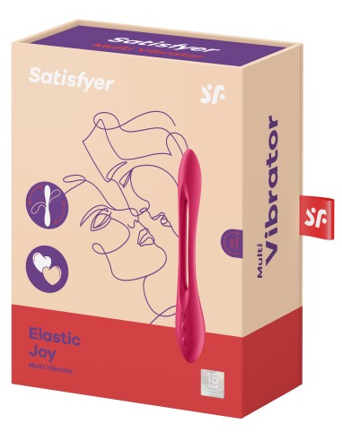 Multi-vibrateur Elastic Joy Satisfyer Rouge