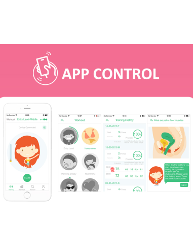 Oeuf vaginal connecté Kegel Coach 6 x 3cm