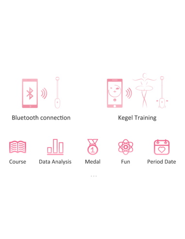 Oeuf vaginal connecté Kegel Coach 6 x 3cm