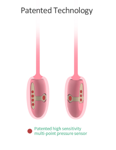 Oeuf vaginal connecté Kegel Coach 6 x 3cm