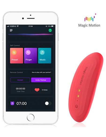 Vibro de culotte connecté Magic Nyx Rouge