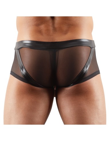 Boxer sexy avec Anneau TROYA Noir