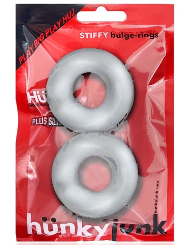 Lot de 2 cockrings Stiffy Bulge Transparents