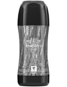 Masturbateur vibrant Energy Transparent