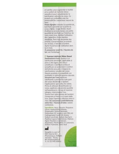 Lubrifiant Easyglide Guarana - 30ml