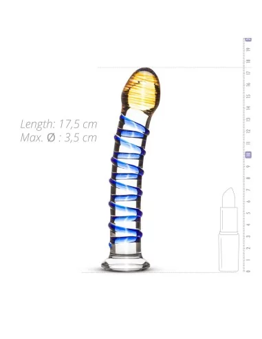 Dildo en Verre n° 01 - 17.5 x 3.5 cm