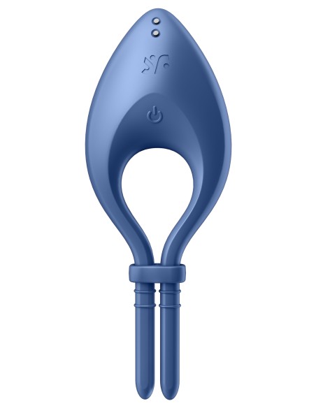 Cockring vibrant connecté Bullseye Satisfyer Bleu