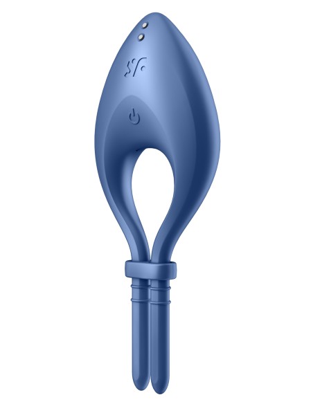 Cockring vibrant connecté Bullseye Satisfyer Bleu