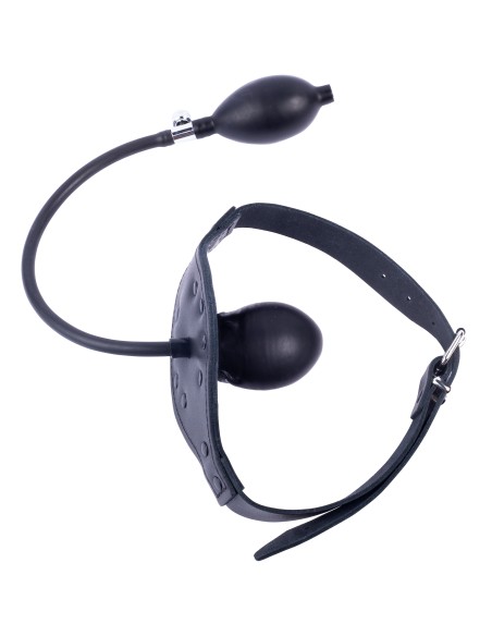 Bâillon gonflable en cuir Embout Pénis 6cm