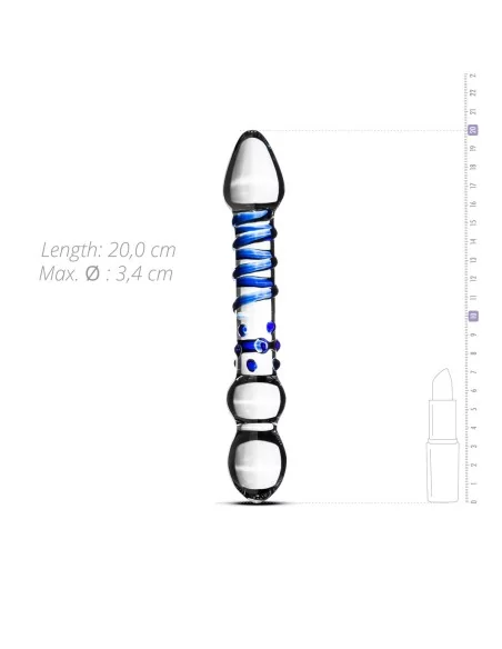 Dildo en Verre n° 21 - 20 x 3.4 cm Dildo en Verre n° 21 - 20 x 3.4 cm