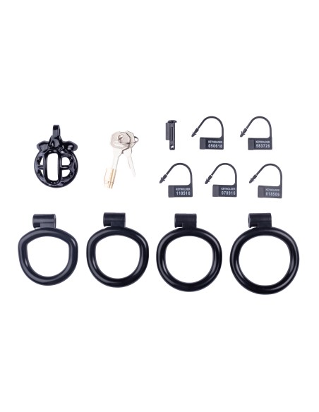 Cage de chasteté courte Lyfy 4 x 3.3cm Noire