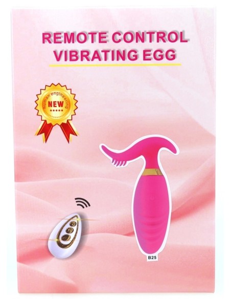 Oeuf vibrant Wavy Sex 8.5 x 3cm Rose