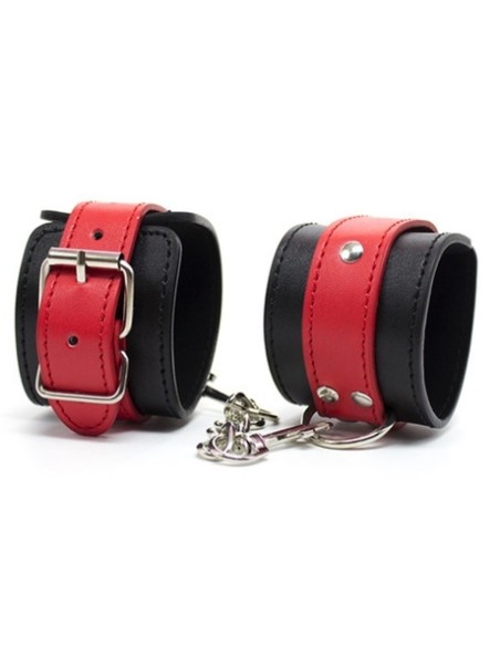 Menottes de poignets Cuffy Noir-Rouge Menottes de poignets Cuffy Noir-Rouge