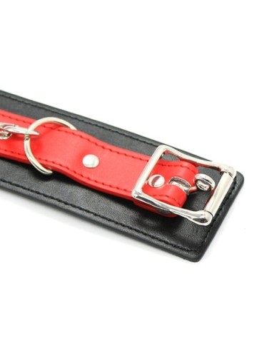 Menottes de poignets Cuffy Noir-Rouge