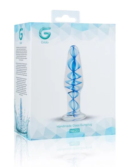 Plug en Verre n° 23 - 10.5 x 3.2 cm