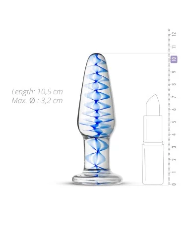 Plug en Verre n° 23 - 10.5 x 3.2 cm