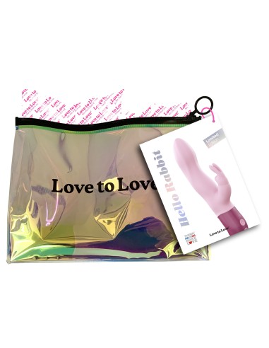 Vibro HELLO RABBIT 24 x 4cm Rose clair