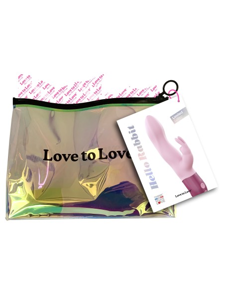 Vibro HELLO RABBIT 24 x 4cm Rose clair Vibro HELLO RABBIT 24 x 4cm Rose clair