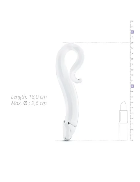 Dildo en Verre n° 14 - 18 x 2.6 cm