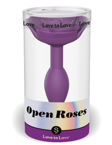 Plug anal Bijou Open Roses S 8 x 2.9cm Violet