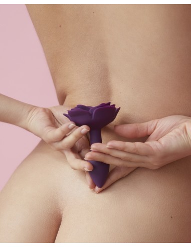 Plug anal Bijou Open Roses S 8 x 2.9cm Violet