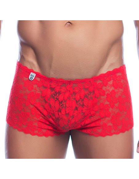 Boxer sexy Dentelle LACE MoB Rouge