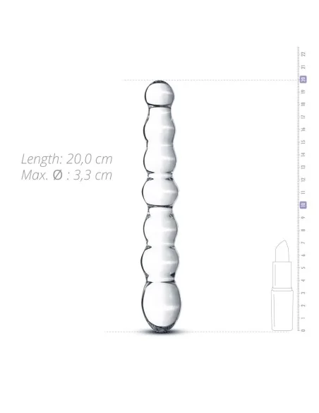 Dildo en Verre n° 19 - 20 x 3.2 cm