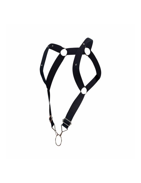 Harnais élastique et Cockring DNGEON UP Noir - Singlet - 6