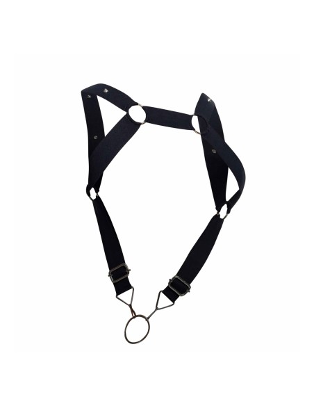Harnais élastique et Cockring DNGEON UP Noir - Singlet - 7