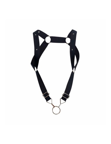 Harnais élastique et Cockring DNGEON UP Noir - Singlet - 8