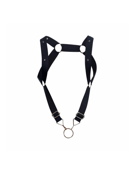 Harnais élastique et Cockring DNGEON UP Noir - Singlet - 8
