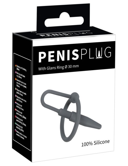 Plug Penis Silicone avec Anneau 5.5cm - Diamètre 8mm