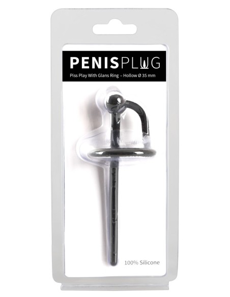 Plug d'urètre percé Ring Play 10.5cm - Diamètre 6mm