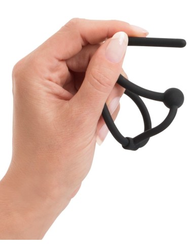 Plug d'urètre percé Ring Play 10.5cm - Diamètre 6mm