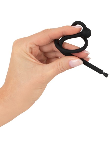 Plug d'urètre percé Play Stop 10.5cm - Diamètre 6mm