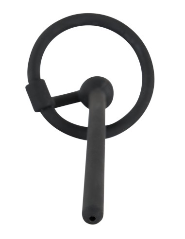 Plug d'urètre percé Play Stop 10.5cm - Diamètre 6mm