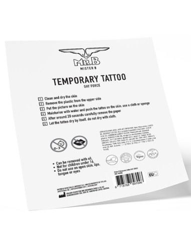 Tatouage éphémère GAY FORCE 10 x 15cm