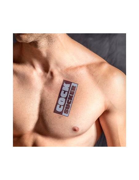 Tatouage éphémère COCK SUCKER 10 x 15cm