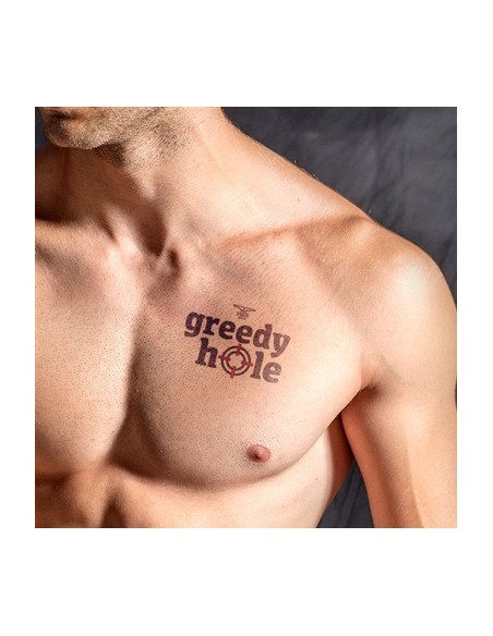 Tatouage éphémère GREEDY HOLE 10 x 10cm Tatouage éphémère GREEDY HOLE 10 x 10cm