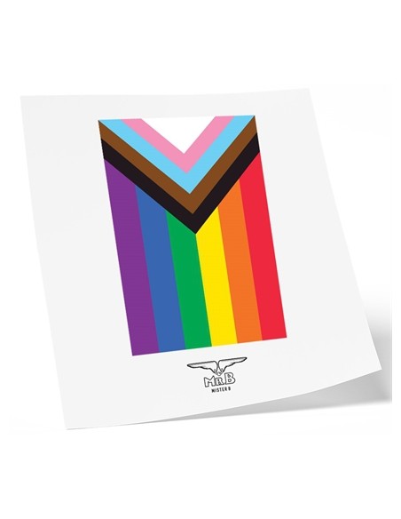 Tatouage éphémère PRIDE FLAG 10 x 10cm