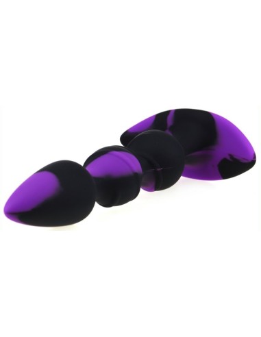 Plug silicone Three Pal 15 x 3.2cm Noir-Violet