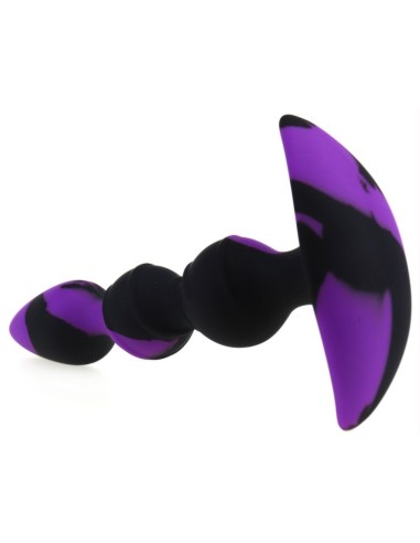 Plug silicone Three Pal 15 x 3.2cm Noir-Violet