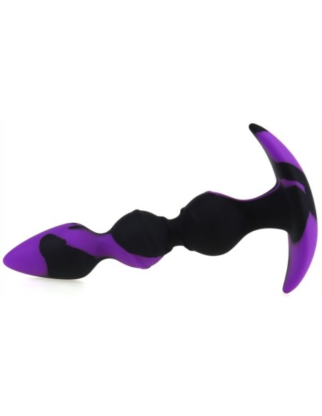 Plug silicone Three Pal 15 x 3.2cm Noir-Violet